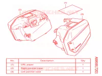 KIT,PANNIER CASE (R32,L33) pour Honda NC 750 X ABS 2021