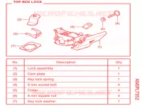 SERRURE pour Honda NC 750 X ABS 2021