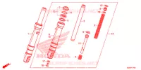 FOURCHE pour Honda 50 METROPOLITAN 2021