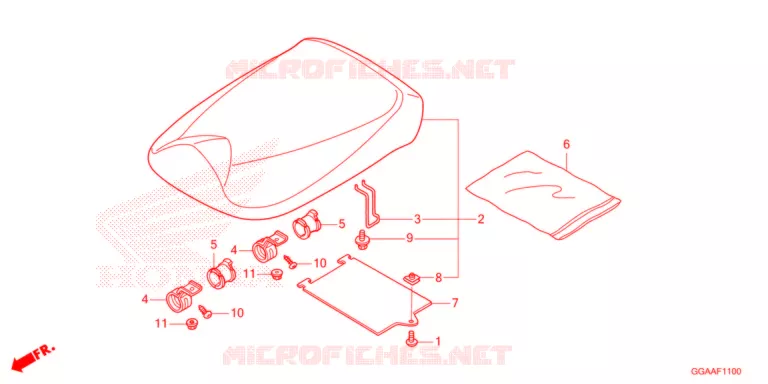 SELLE Honda SCOOTER 50 RUCKUS 2022  NPS50N_A