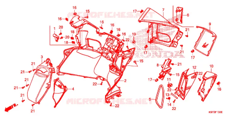 PROTEGE JAMBES Honda SCOOTER 150 PCX 2020  WW150AL