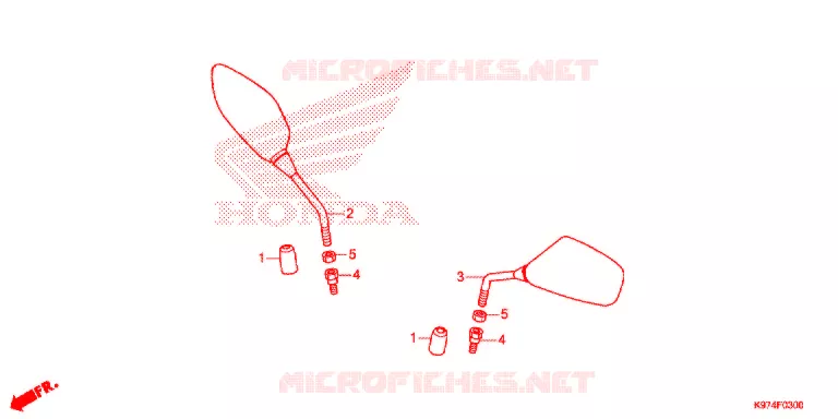 RETROVISEUR Honda SCOOTER 150 PCX 2020  WW150L
