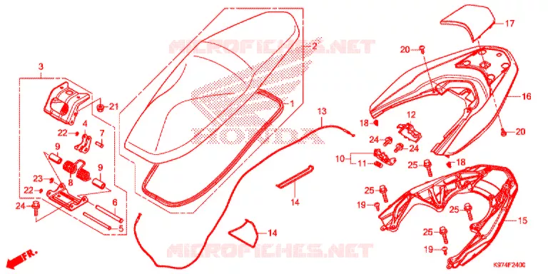 SELLE Honda SCOOTER 150 PCX 2020  WW150L
