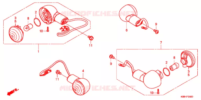 CLIGNOTANT Honda MOTO 110 CUB 2021  C110XM