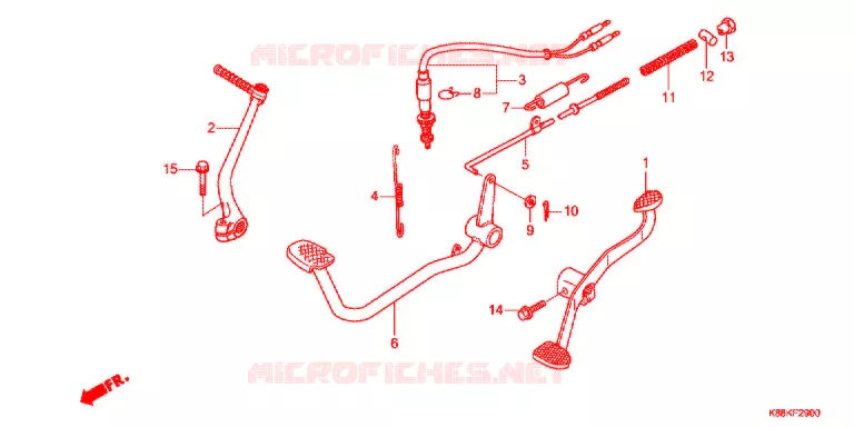 PEDALE - KICK Honda MOTO 110 CUB 2021  C110XM