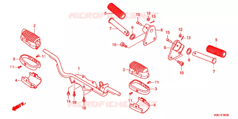 REPOSE PIED Honda MOTO 125 CUB 2021  C125K