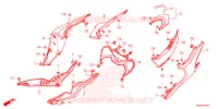 COUVERCLES LATERAUX   ARRIERES pour Honda CBR 250 RR ABS 2020
