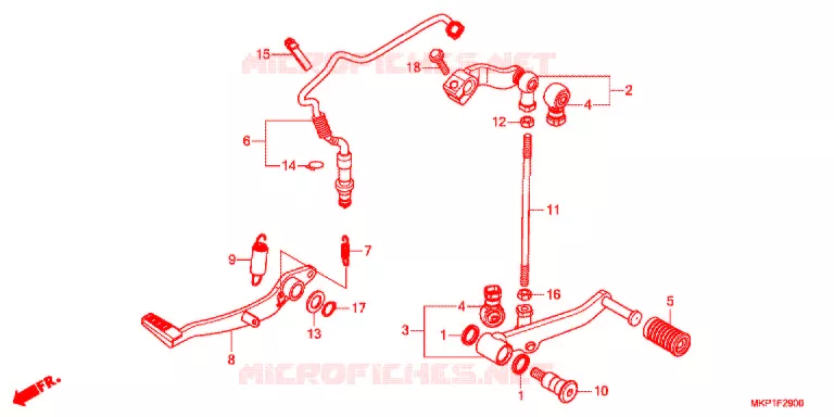 PEDALE Honda MOTO 400 CBR 2021  CBR400RAM_J