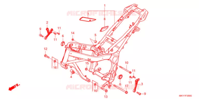 CADRE Honda MOTO 650 CBR 2021  CBR650RAM