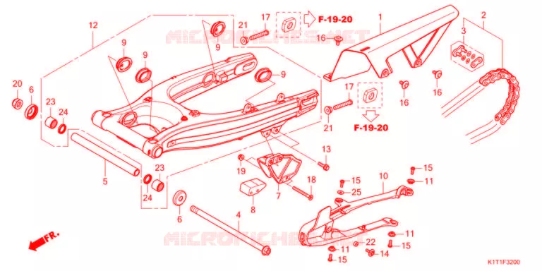 BRAS OSCILLANT Honda MOTO 250 CRF 2022  CRF250LDAM
