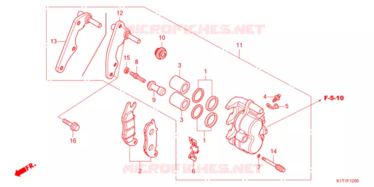 ETRIER DE FREIN AVANT Honda MOTO 250 CRF 2021  CRF250LRAM