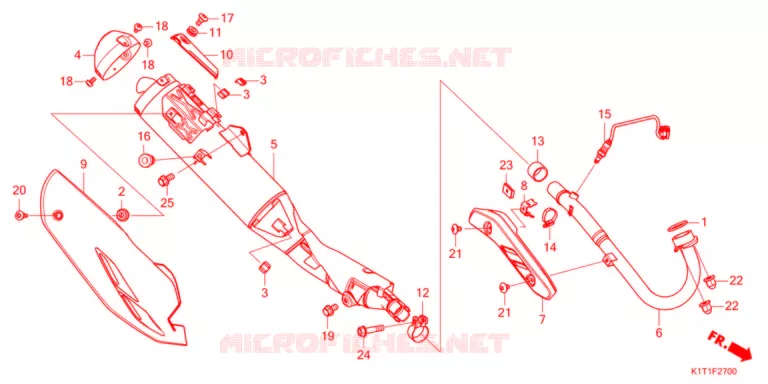 SILENCIEUX D'ECHAPPEMENT Honda MOTO 250 CRF 2022  CRF250LRAM