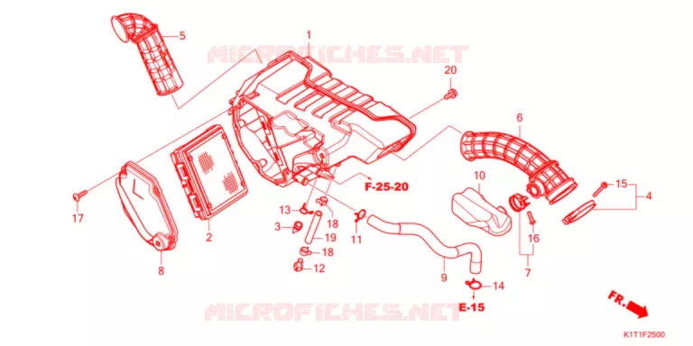 FILTRE A AIR Honda MOTO 250 CRF 2021  CRF250LRDM