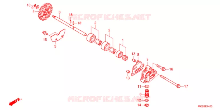 POMPE A HUILE Honda MOTO 450 CRF 2021  CRF450RXM