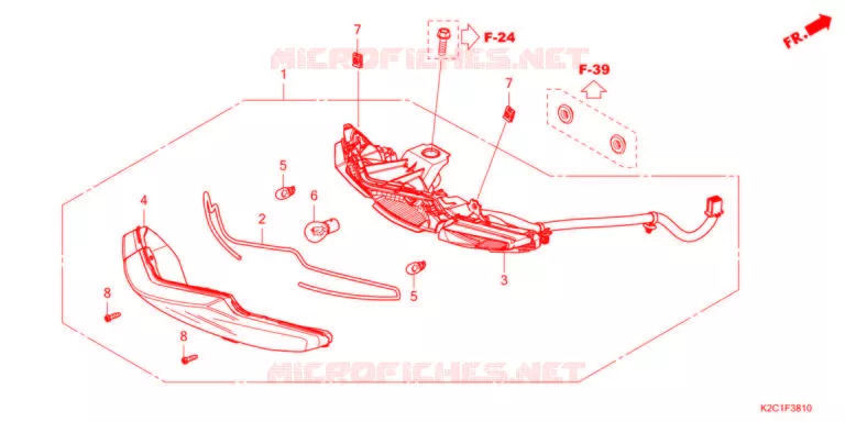 FEUX ARRIERE Honda SCOOTER 110 DIO 2022  NSC110M