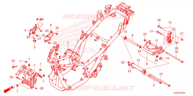 CADRE Honda SCOOTER 250 FORZA 2021  NSS250AM