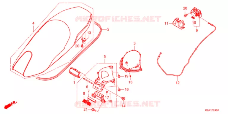 SELLE Honda SCOOTER 250 FORZA 2021  NSS250AM