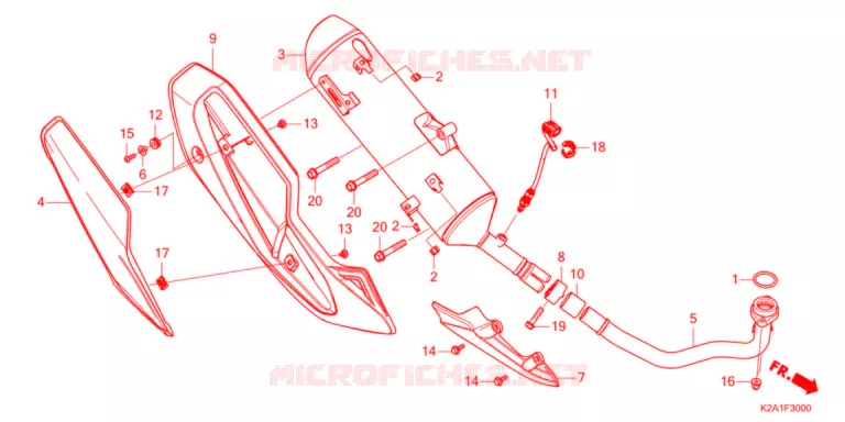 SILENCIEUX D'ECHAPPEMENT Honda SCOOTER 250 FORZA 2022  NSS250AM