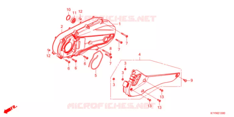 COUVERCLE GAUCHE Honda SCOOTER 125 PCX 2021  WW125HVM