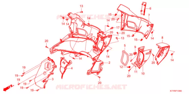 PROTEGE JAMBES Honda SCOOTER 125 PCX 2022  WW125HVM