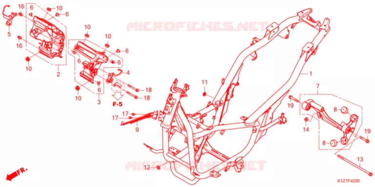 CADRE Honda SCOOTER 150 PCX 2022  WW150AM