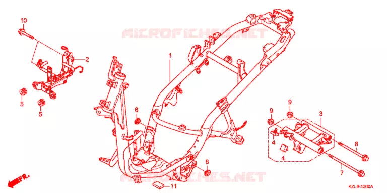 CADRE Honda SCOOTER 110 SPACY 2018  NSC110CC