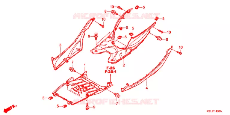 MARCHE PIEDS Honda SCOOTER 110 SPACY 2013  NSC110CC