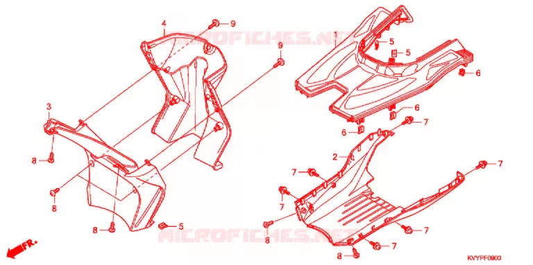 MARCHE PIEDS Honda SCOOTER 110 BEAT 2013  ACC110CBC