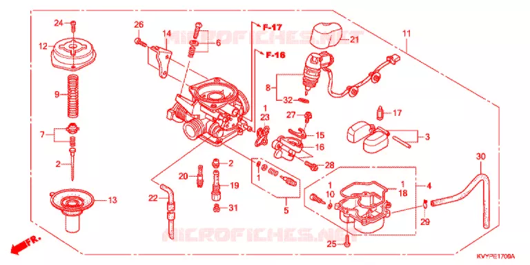 CARBURATEUR Honda SCOOTER 110 BEAT 2012  ACC110CSC
