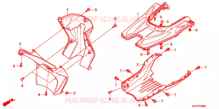 MARCHE PIEDS Honda SCOOTER 110 BEAT 2013  ACC110CSC