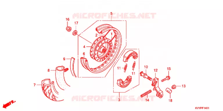 ROUE ARRIERE (ANC110CSP/ACC110S) Honda SCOOTER 110 BEAT 2009  ANC110CSP9