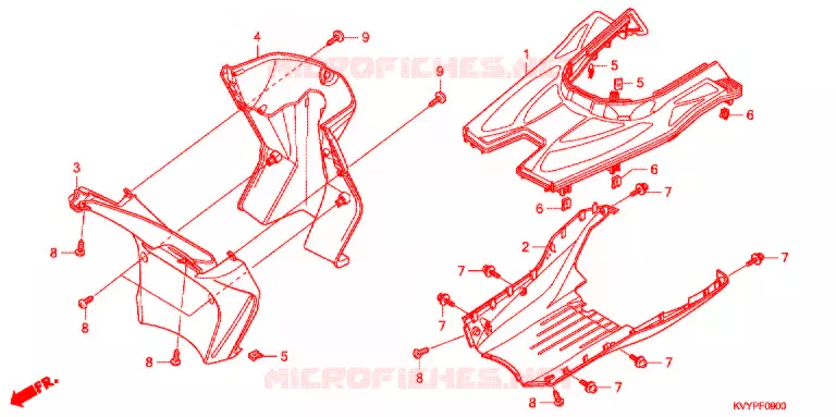 MARCHE PIEDS Honda SCOOTER 110 BEAT 2011  ACC110SB