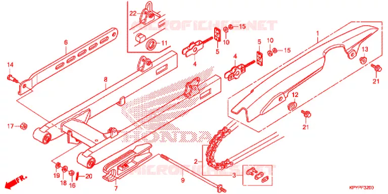BRAS OSCILLANT Honda MOTO 125 XRM 2021  CFT125MRCL