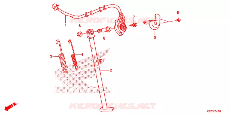 BEQUILLE Honda MOTO 250 CRF 2020  CRF250LL