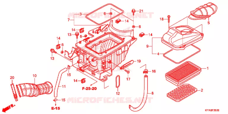 FILTRE A AIR Honda MOTO 150 TMX 2012  GL150D