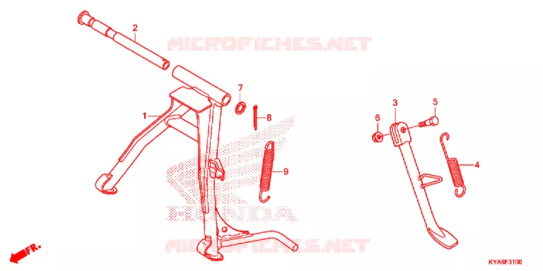 BEQUILLE Honda MOTO 150 TMX 2021  GL150J