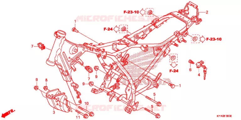 CADRE Honda MOTO 150 TMX 2023  GL150J