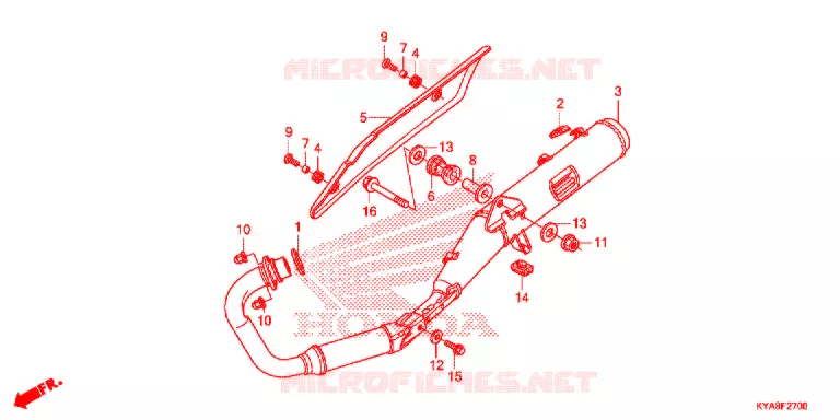 SILENCIEUX D'ECHAPPEMENT Honda MOTO 150 TMX 2019  GL150J