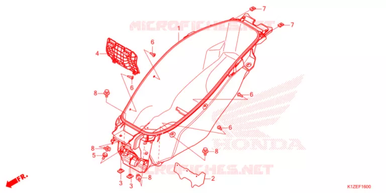 COFFRE Honda SCOOTER 160 PCX 2021  WW150AM