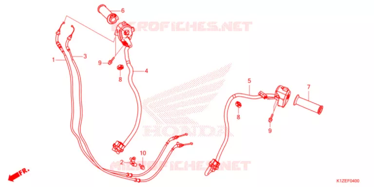 COMMODO - LEVIER - CABLE Honda SCOOTER 160 PCX 2024  WW150M