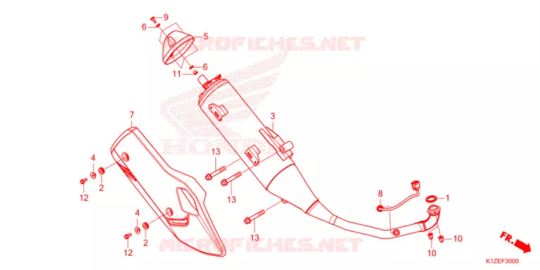 SILENCIEUX D'ECHAPPEMENT Honda SCOOTER 160 PCX 2021  WW150M