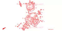 CYLINDRE   CULASSE pour Honda CR 125 R 1991