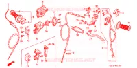 LEVIER DE GUIDON   CABLE   COMMODO pour Honda CR 125 R 1991