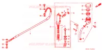 MAITRE CYLINDRE DE FREIN ARRIERE pour Honda CR 125 R 1991