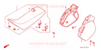 SIEGE/COUVERCLE LATERAL  pour Honda CR 125 R 1991