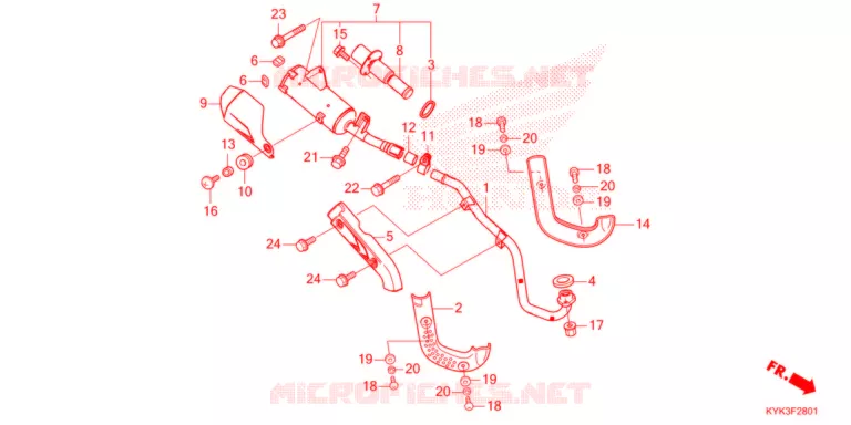 SILENCIEUX D'ECHAPPEMENT Honda MOTO 110 CRF 2022  CRF110FN