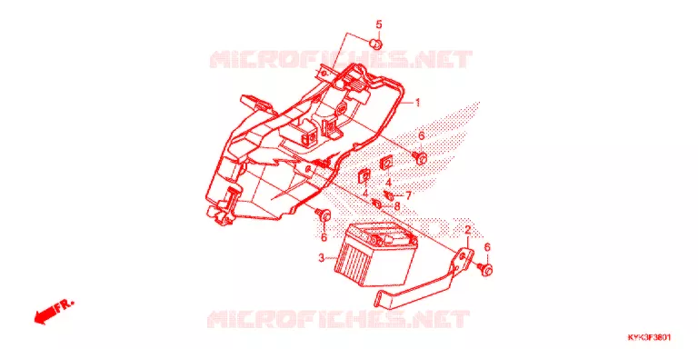 BATTERIE Honda MOTO 110 CRF 2022  CRF110FN