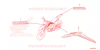 AUTOCOLLANTS pour Honda CRF 125 F 2022