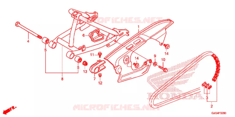 BRAS OSCILLANT Honda MOTO 50 CRF 2022  CRF50FN