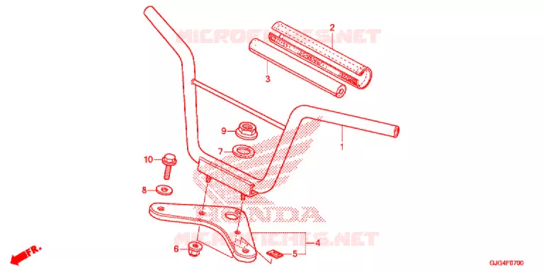 GUIDON - TE DE FOURCHE Honda MOTO 50 CRF 2023  CRF50FN